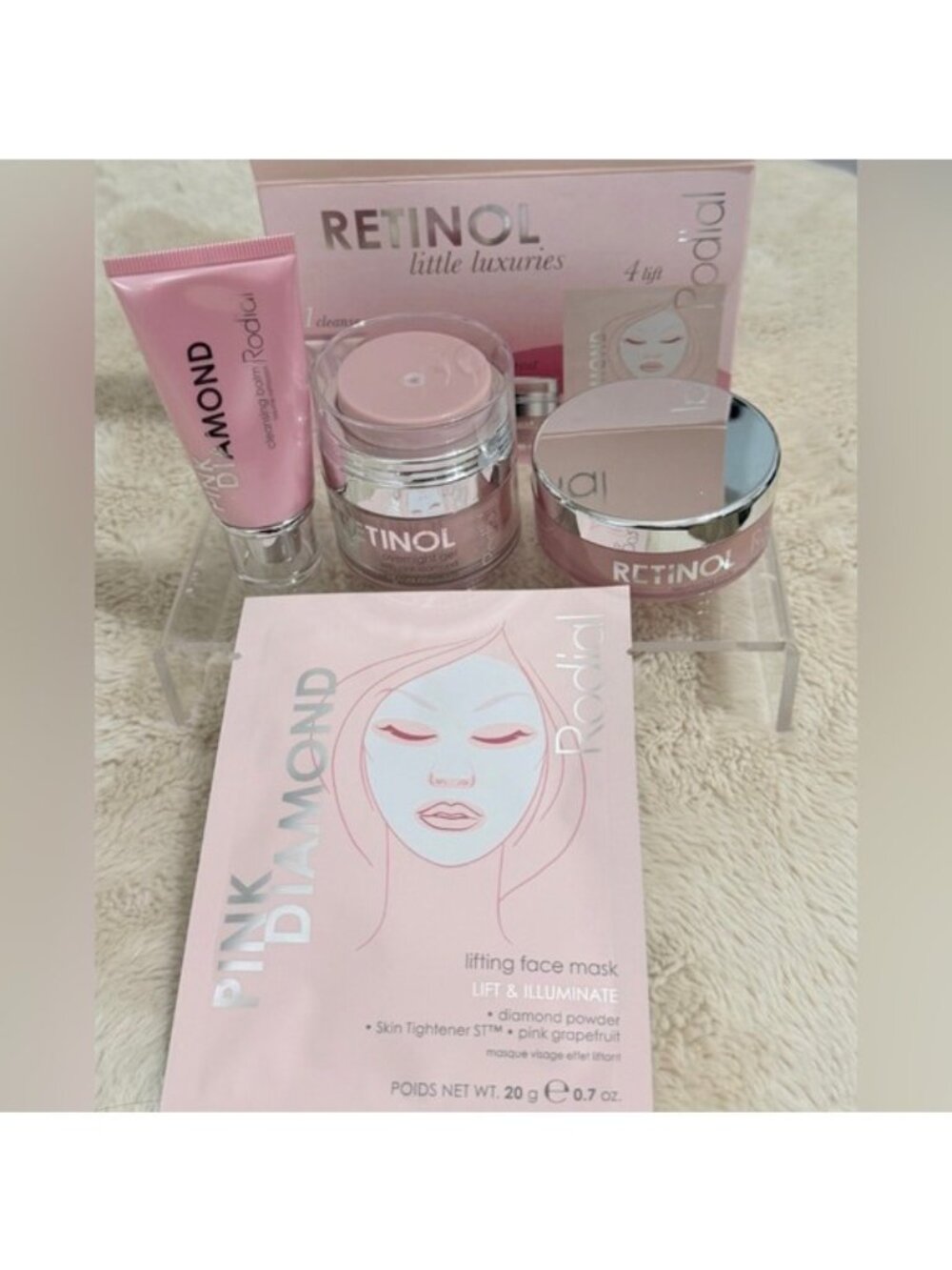 Rodial Pink Diamond “Retinol Little Luxuries” Four-Piece Skincare Set